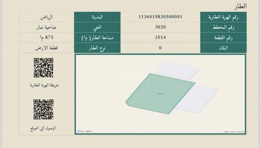 ارض  للبيع في غرب الرياض، الرياض - أرض للبيع في ضرة نمار، الرياض